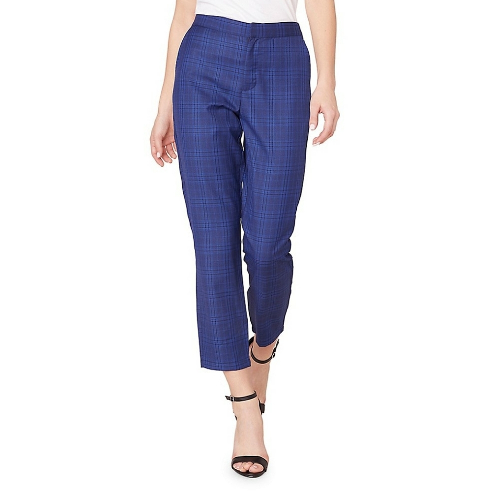 BB Dakota Work It Out Plaid Cropped Pants